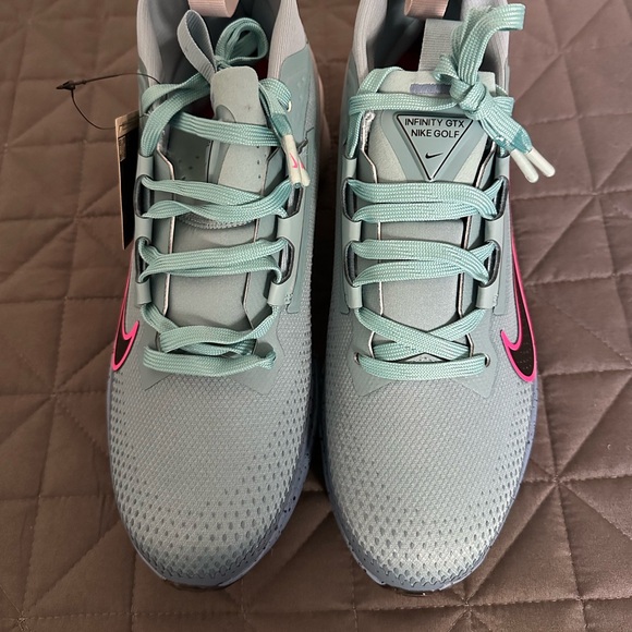 Nike Golf Infinity Tour Gore-Tex Mens Size 8 Turquoise Golf Shoes FV4897-400 - Picture 7 of 10